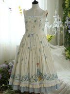 Blue Forget-Me-Not Floral Sweet Lolita JSK - image 2