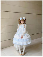 Little Bunny Bakery - Old School Lolita Cotton JSK Dress, Bunny-ear Heart Apron and Accessories - image 12