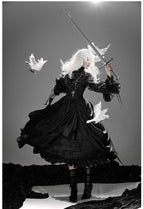 Dragon Bone Cemetery - Gothic Lolita Long Sleeve Blouse - image 12