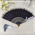 Butterfly Tassel Han Lolita Folding Fan - image 1
