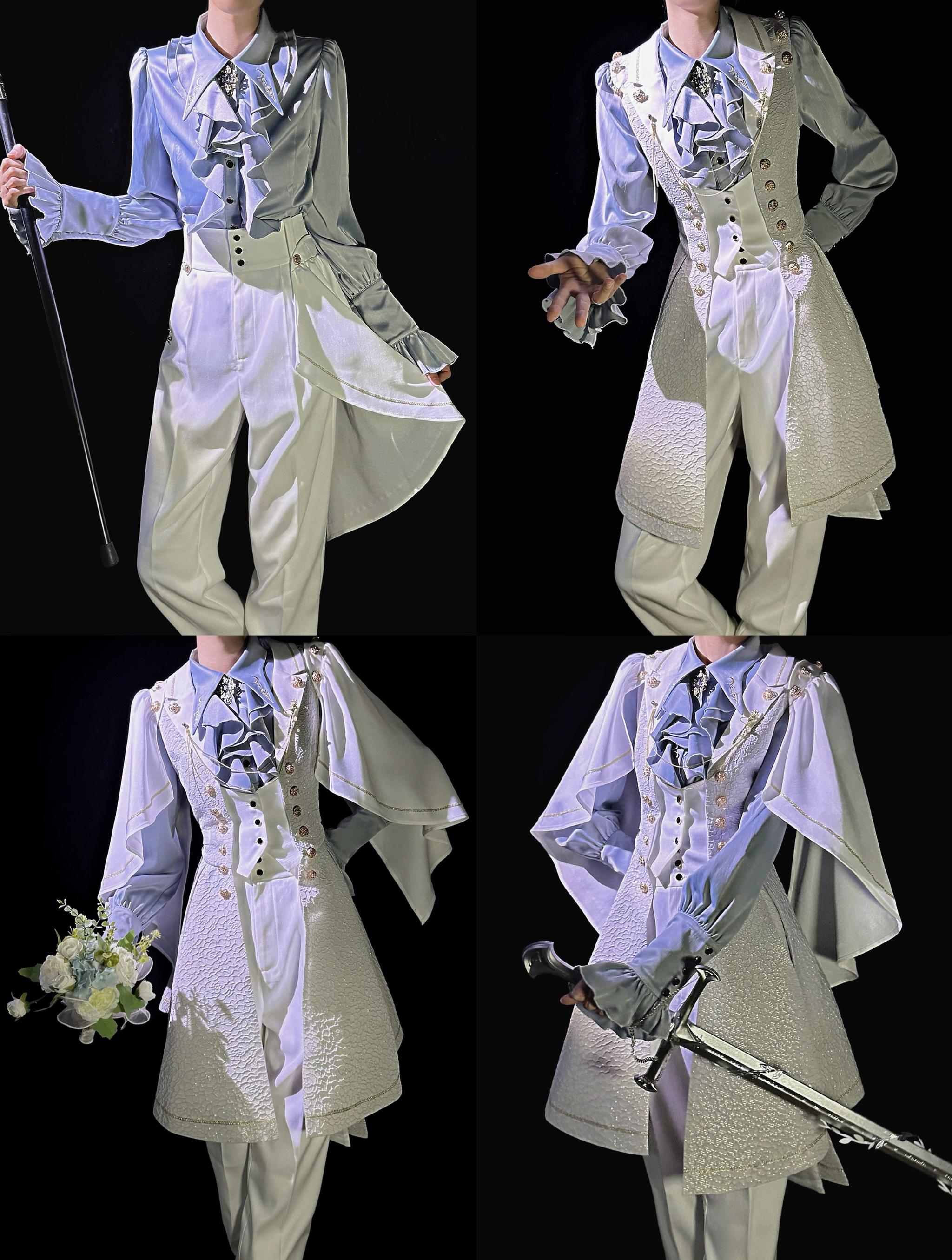 Fallen Moon Code - Retro Military Lolita Vest, Skirt and Pants Collection - image 12