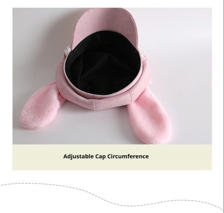 Kawaii Lolita Hat Daily Baseball Cap with Detachable Ears - image 9