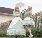 Toting Basil Plus Size Wedding Lolita Green Bridal JSK - image 16