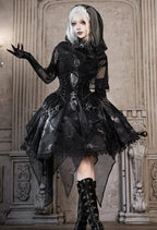 Bone Dragon - Gothic Lolita Corset JSK Dress Set with Embroidery - image 4