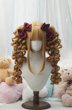 Old School Lolita See-through Bangs Wig, Curly Ponytails - image 2