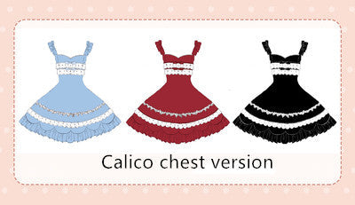 Solid Color Lolita Casual Dress Floral Dress JSK - image 17