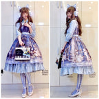 Lace Printed Bow 80D Lolita Tights Multicolors - image 18