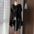 Gothic Ouji Lolita Irregular Hemline Prince Shirt - image 5