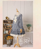 Tartan Sailor Lolita OP Dress - image 8