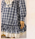Tartan Sailor Lolita OP Dress - image 11