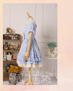 Tartan Sailor Lolita OP Dress - image 18