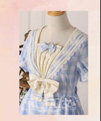 Tartan Sailor Lolita OP Dress - image 19