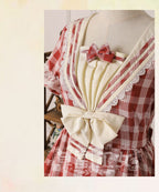 Tartan Sailor Lolita OP Dress - image 22