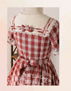 Tartan Sailor Lolita OP Dress - image 23