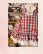 Tartan Sailor Lolita OP Dress - image 24