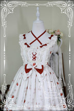 Strawberry Fruit Tea SP - Apricot Sweet Lolita Jumper Dress - image 25