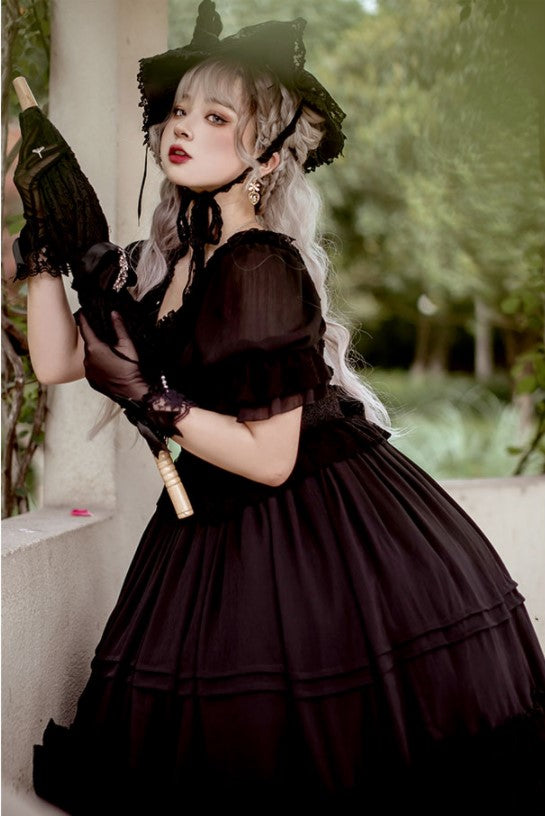 The Dawn Song - Plus Size Lolita Elegant OP Dress - image 12