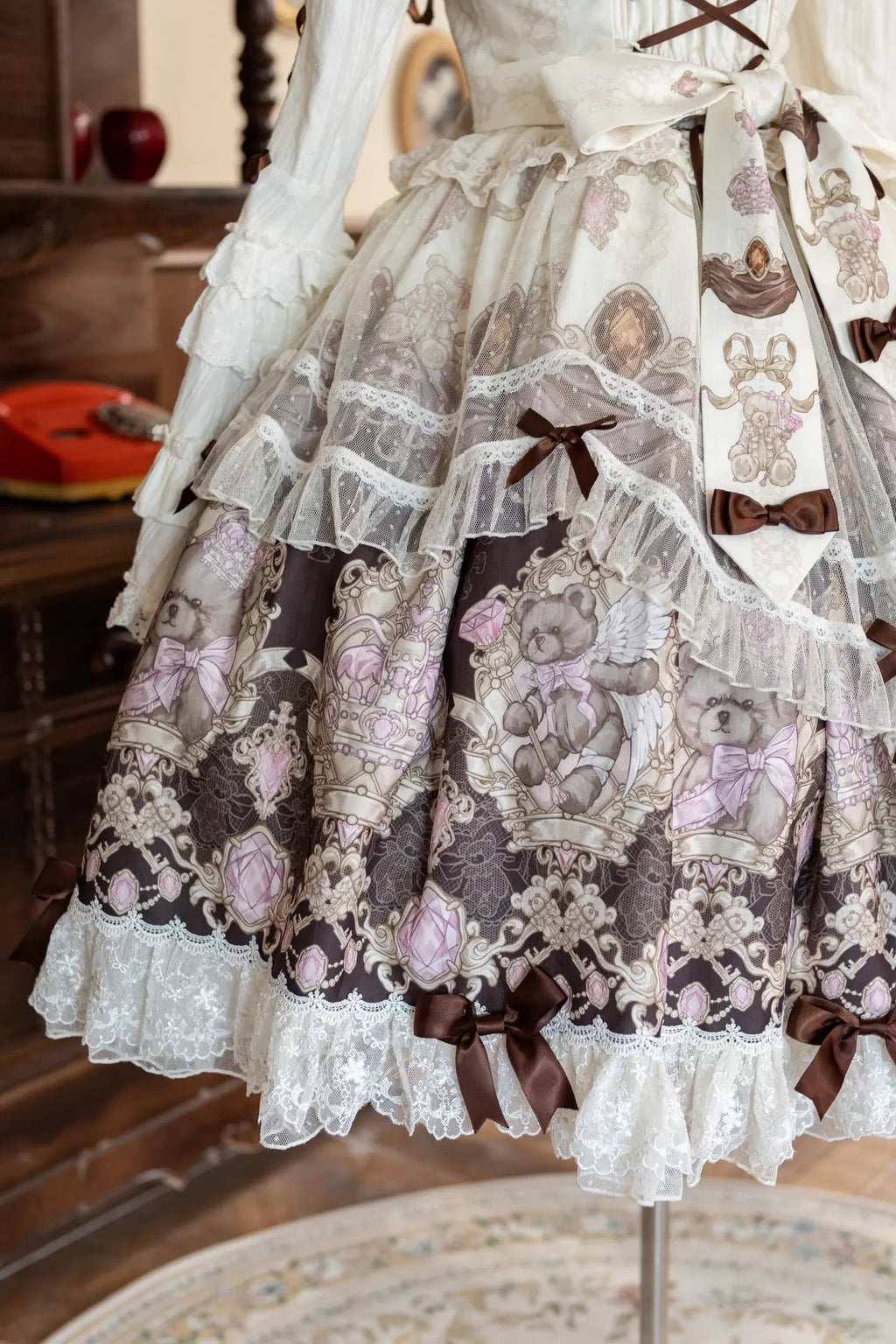 Sweet Ode Bear Printed Lolita JSK and Accessories Series - image 10