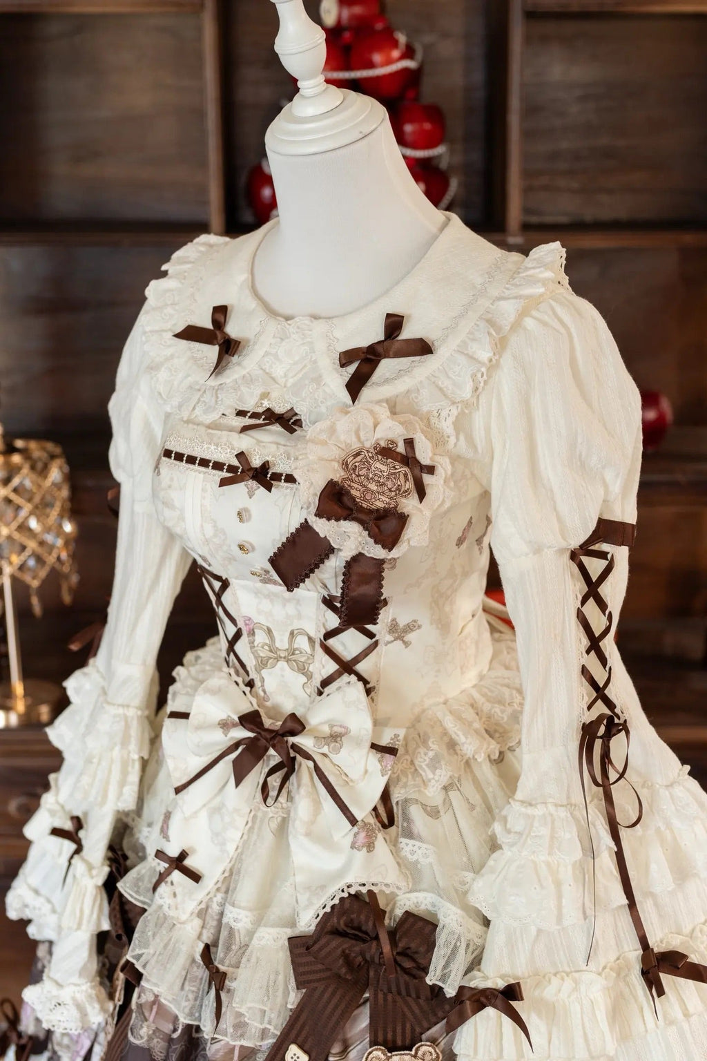 Sweet Ode Bear Printed Lolita JSK and Accessories Series - image 8