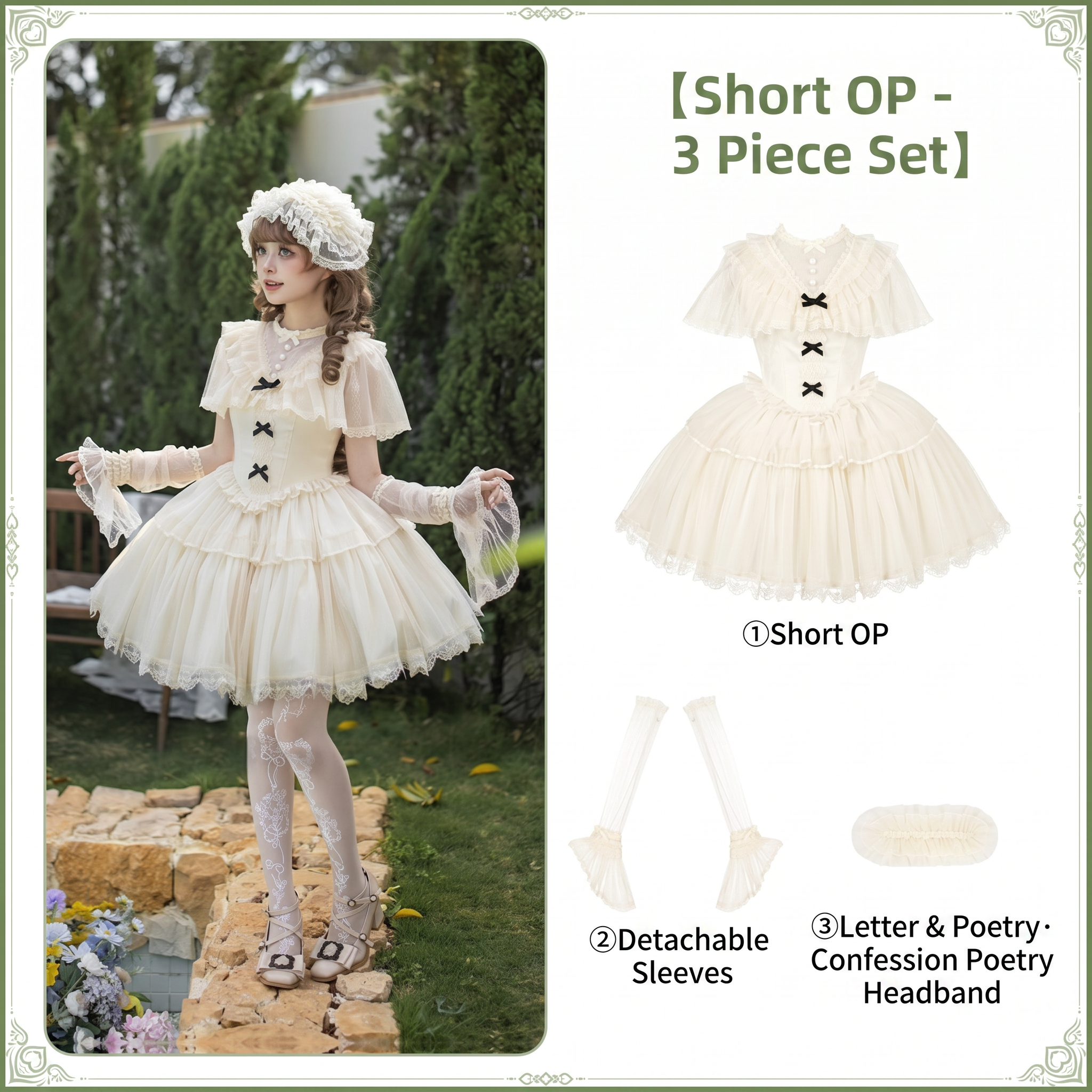 Misty Mountain Rendezvous - Short and Long Classic Lolita OP Dress - image 19