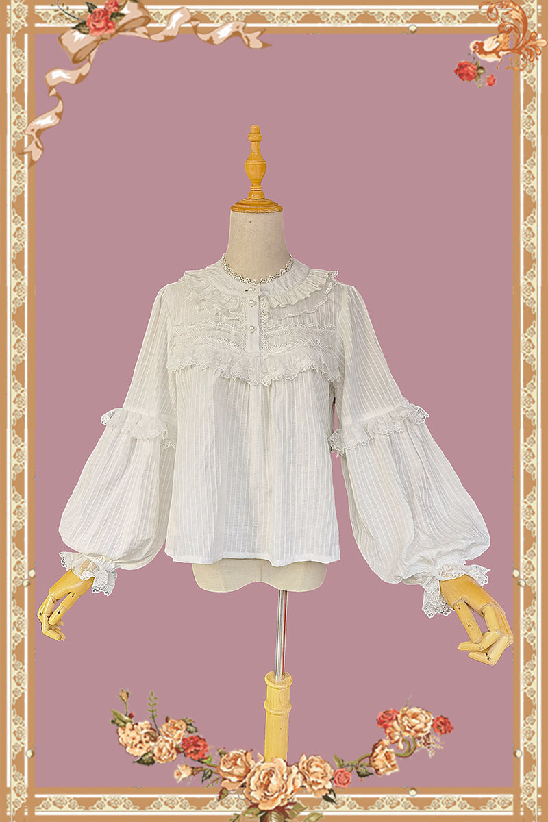 Little Cotton Clouds - Sweet Cotton Lolita Blouse - image 2