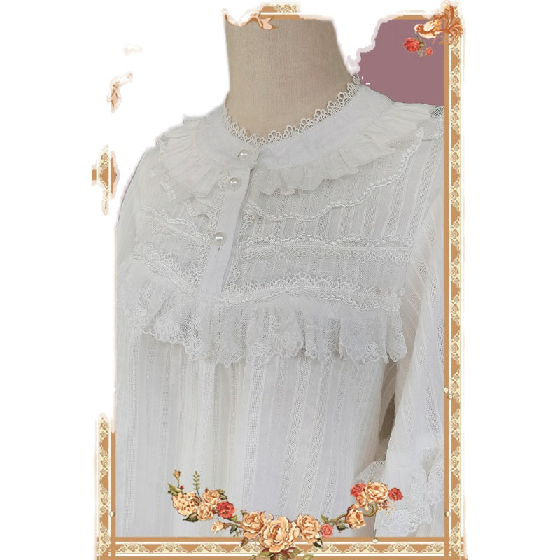 Little Cotton Clouds - Sweet Cotton Lolita Blouse - image 5