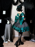 Treasure Chest Rose Lolita Green Dress - image 8