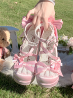 Sakura Oath - Sweet Lolita Chunky Heel, 3D Floral Decoration - image 23