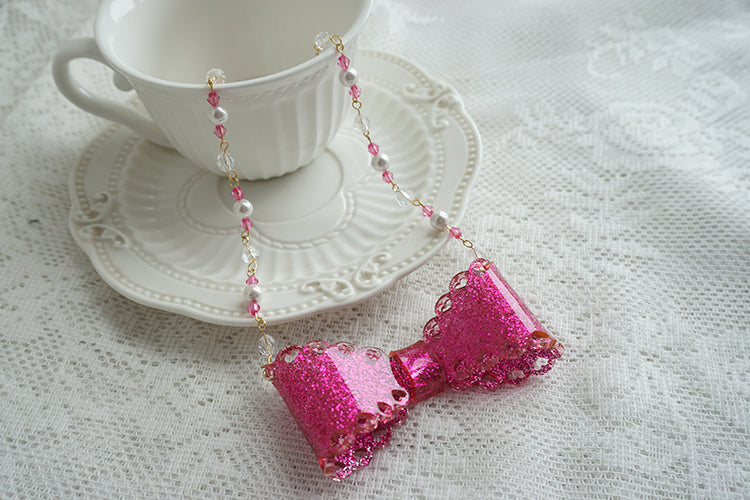Sweet Lolita Bow Ring and Necklace - image 60