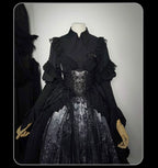 Bone-Eroded Butterfly - Gothic Lolita JSK & SK Set - image 48