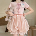 Casual Lolita Bloomers, Solid Color Organza Shorts - image 13