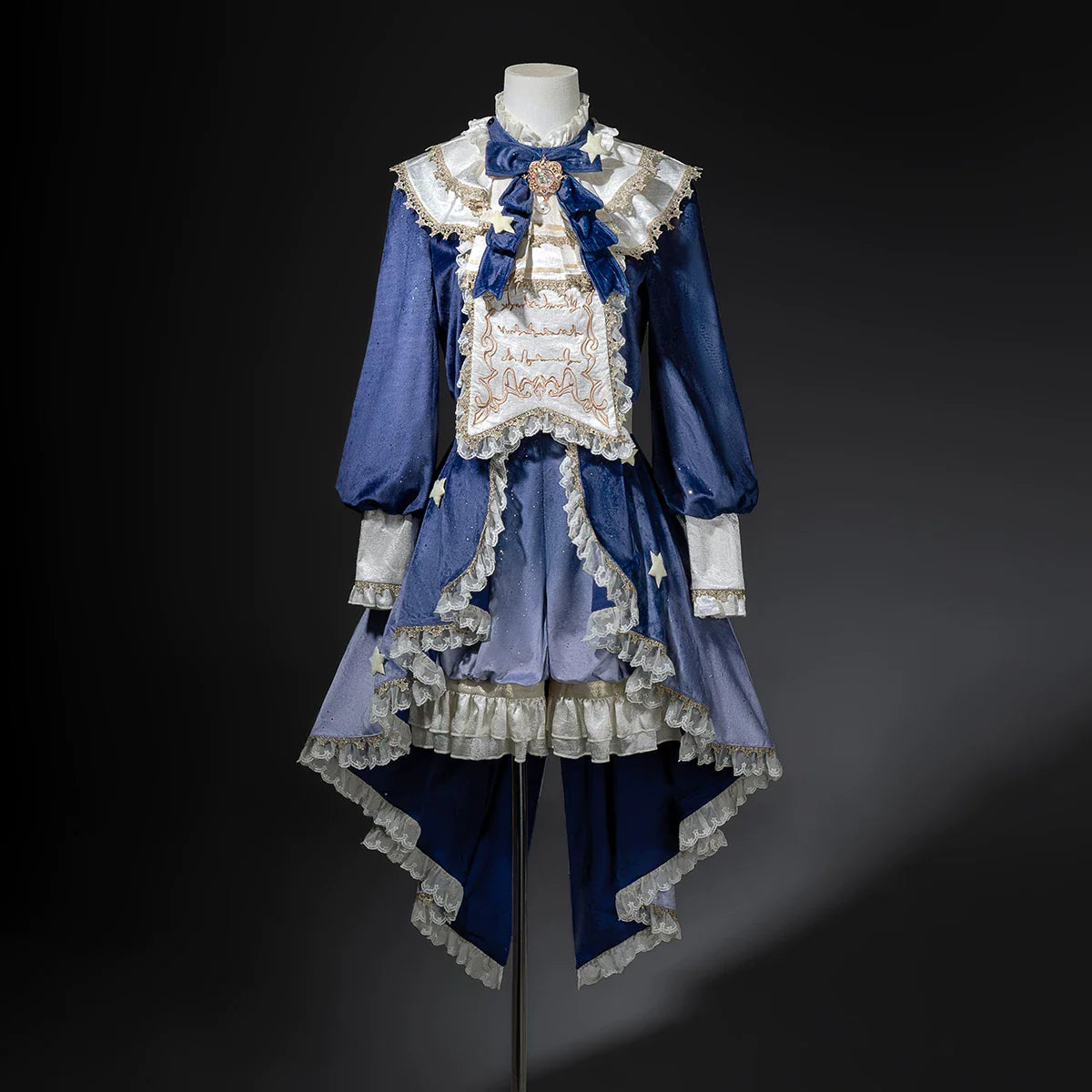 Dream Cloud - Ouji Lolita High-Low Tailcoat, Puffy Lantern Shorts - image 3