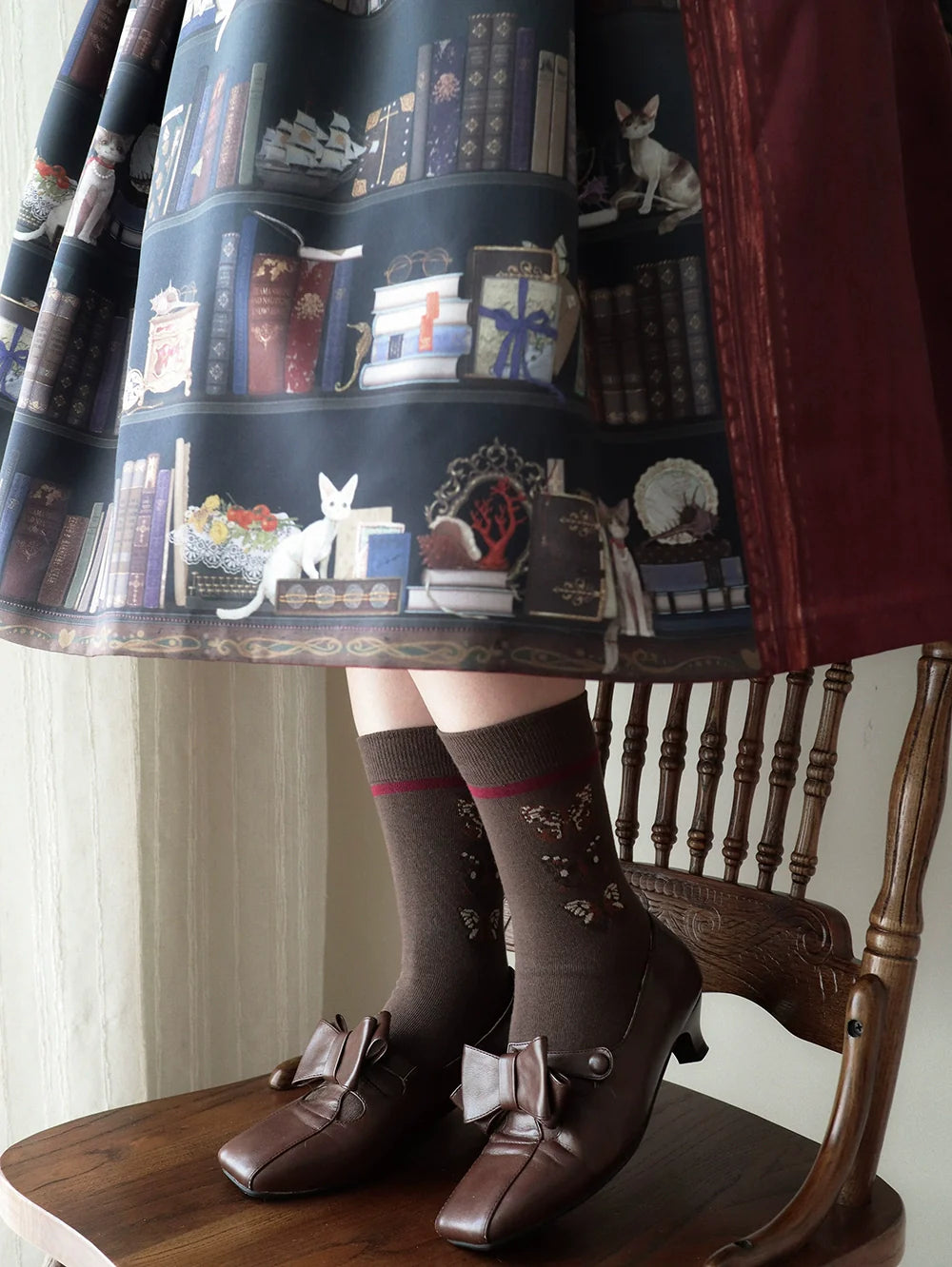 German Bookshelf - Classic Lolita Printed JSK Dress - image 37