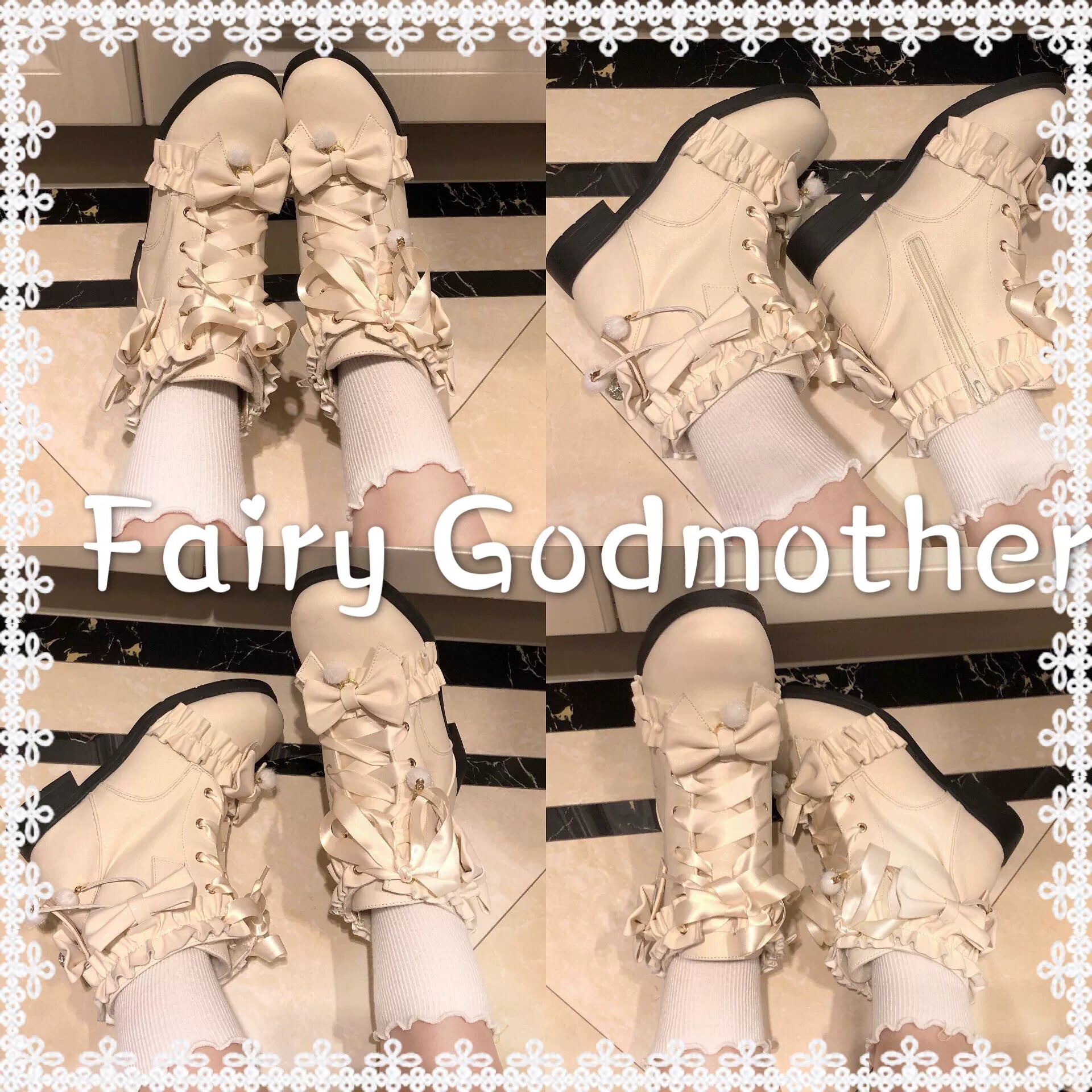 Enthusiastic Ideation - Elegant Lolita Shoes Fleeced Short Martin Boots - image 25