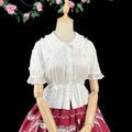 Sweet Lolita Doll Collar High-Waisted Blouse - image 1