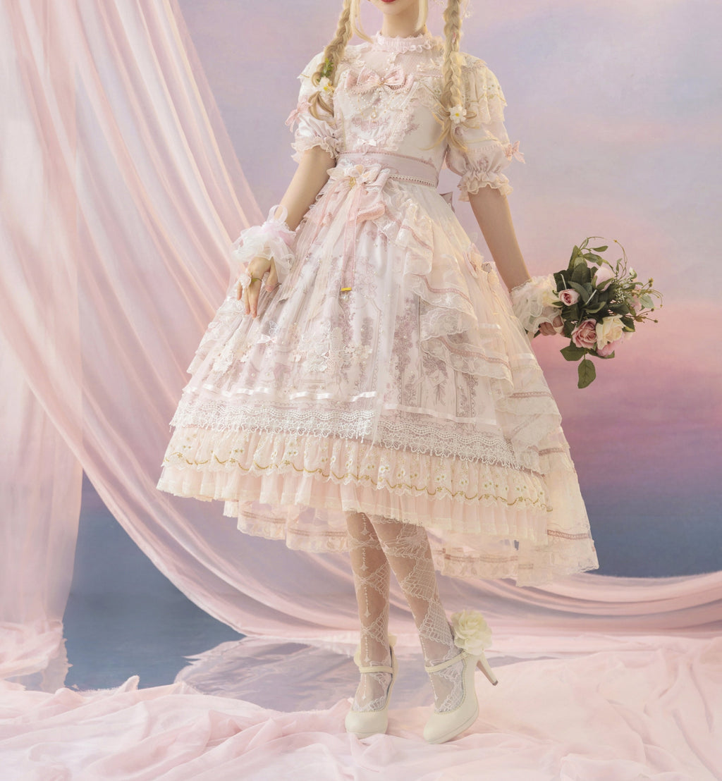 Sunset Realm Lolita Bride Gorgeous OP FS - image 18