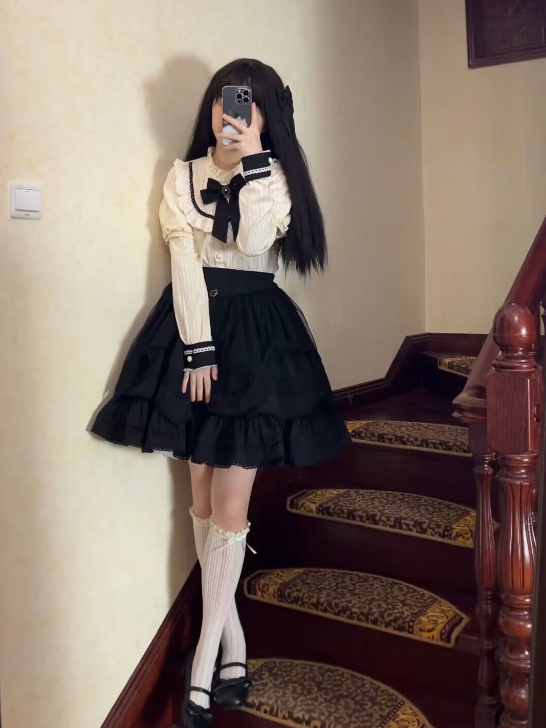 Rich Girl Elegant Lolita Blouse and Skirt Set - image 7