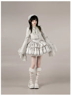 Humanoid Robot - Silver Gothic Lolita Mermaid Skirt Set - image 56