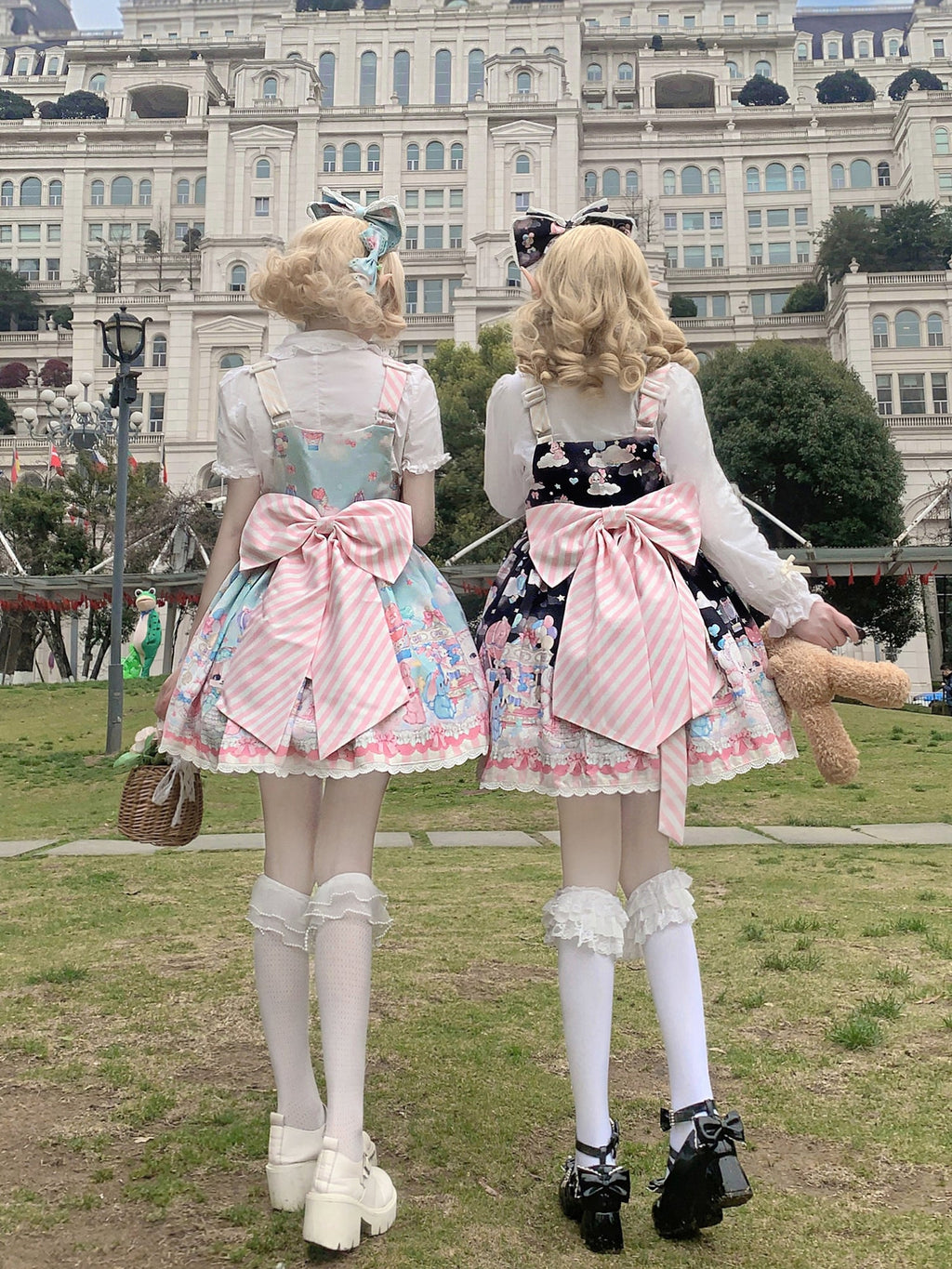 Puppy Parks - Sweet Lolita Kawaii Puppy Lolita Salopette - image 4