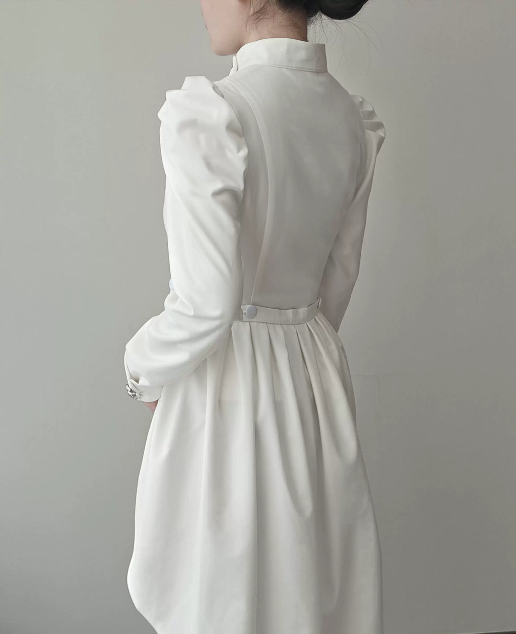 White Night Sonata - Ouji Lolita Embroidery Coat, Detachable Trailing - image 12
