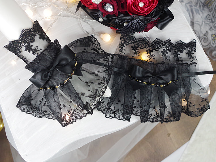 Fate Quartet Gothic Bridal Lolita JSK Dress - image 48