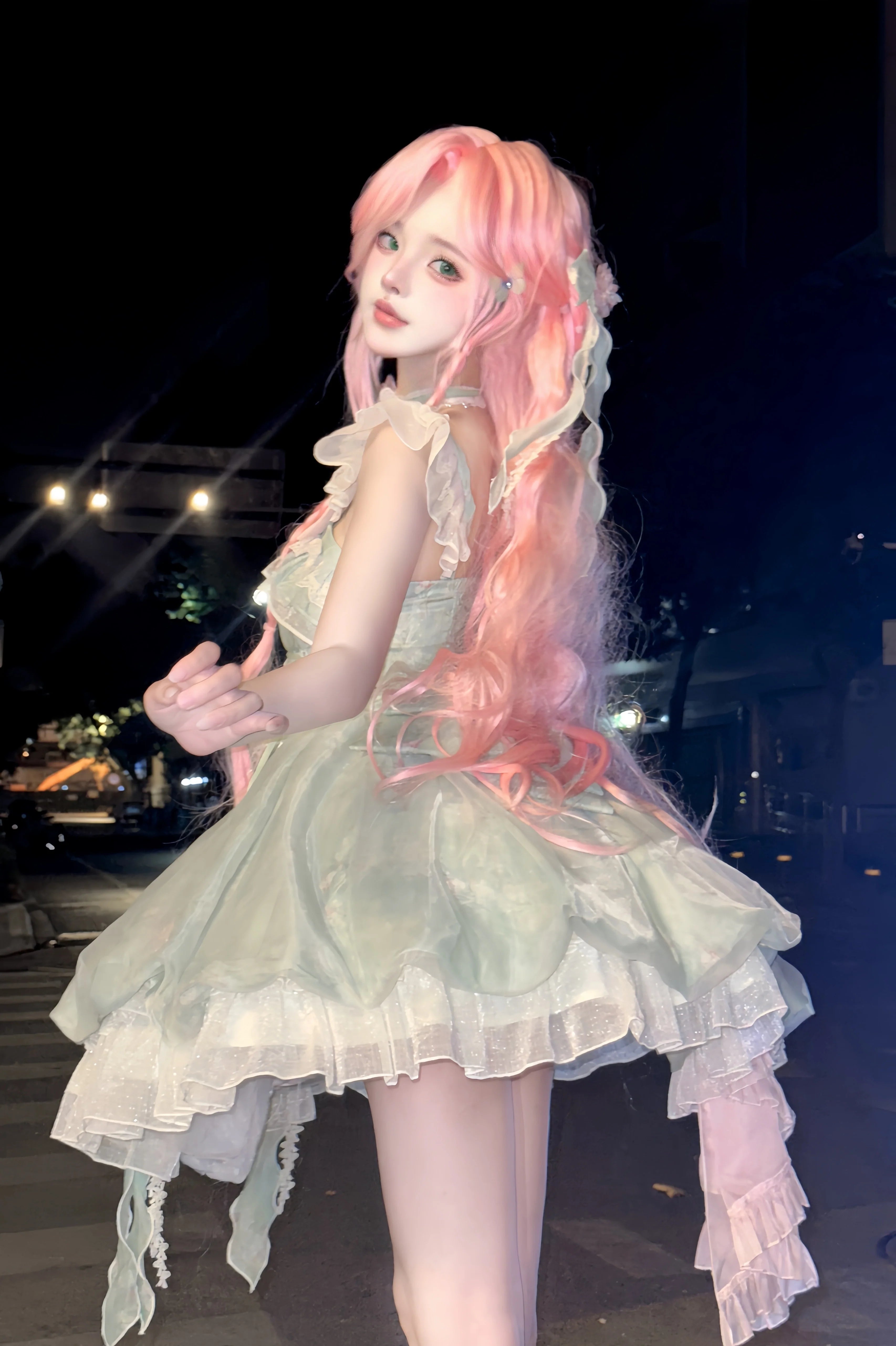 Floral Magician - Sweet Lolita Dress Floral Print Short Length JSK - image 11