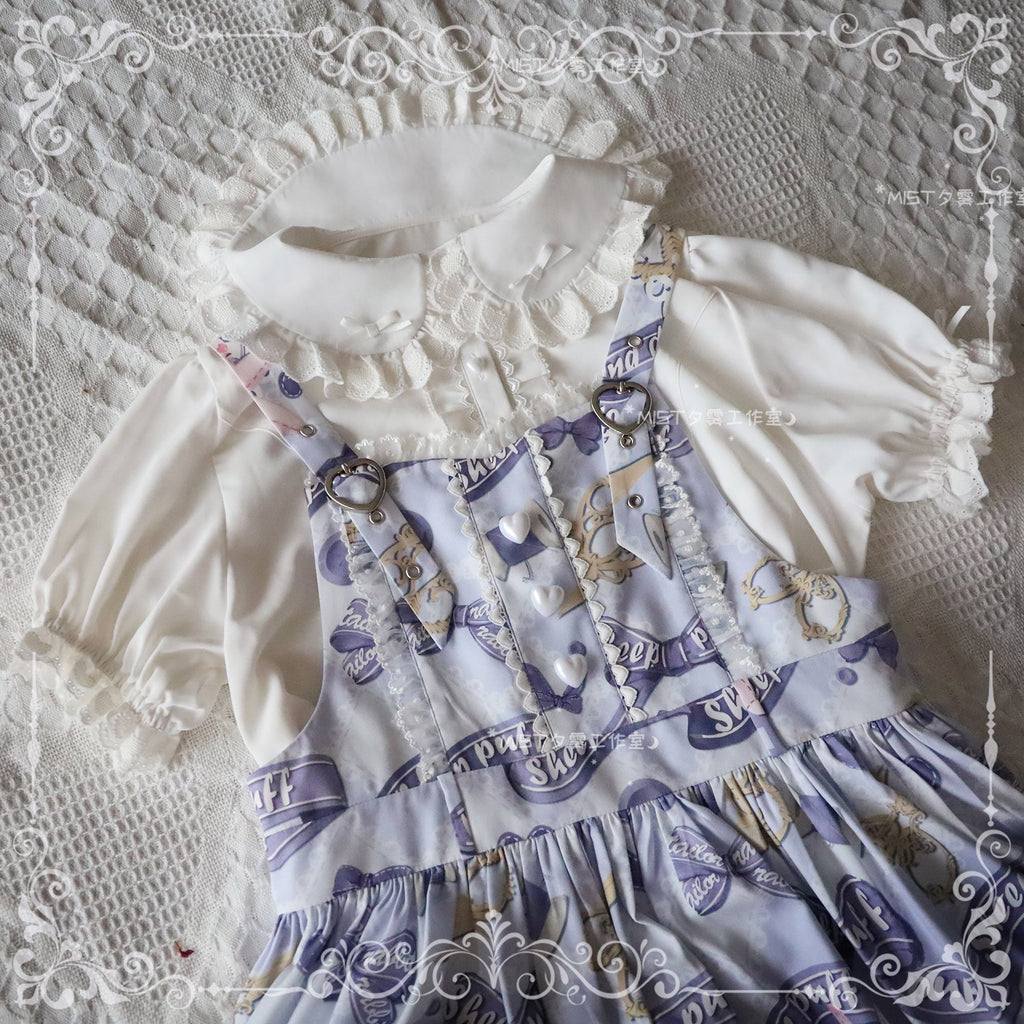 Sweet Short Sleeve Chiffon Lolita Blouse - image 8