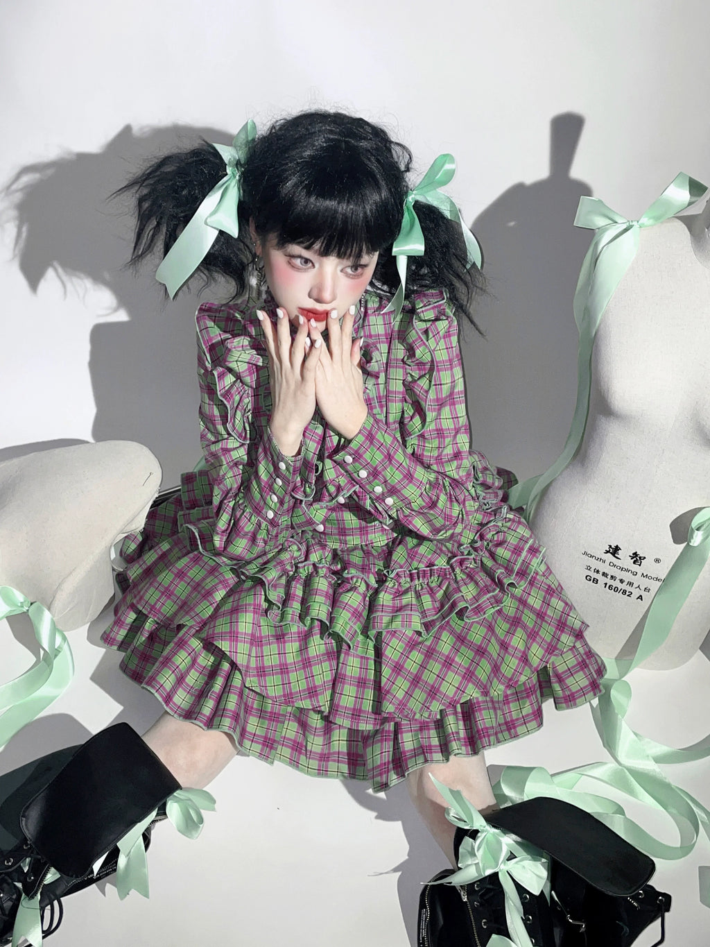 Humanoid Gift Box - Plaid Gothic Lolita Blouse & SK - image 17