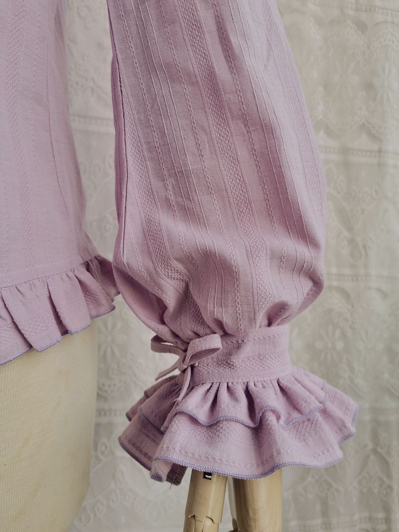 Cotton Lolita Blouse, Autumn and Winter Japanese Style - image 6
