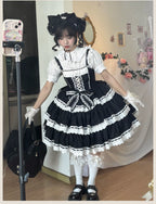 Otome Heart Cotton Old School Lolita JSK Dress Suit and Accessories - image 3