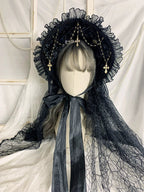 Gothic Lolita Bonnet and Detachable Veil BNT Headdress - image 7