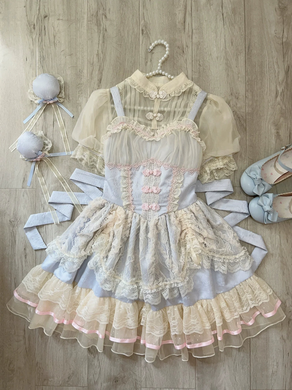 Hua Ji Fu Lei - Qi Lolita JSK Dress and Ballet Innerwear Set - image 24