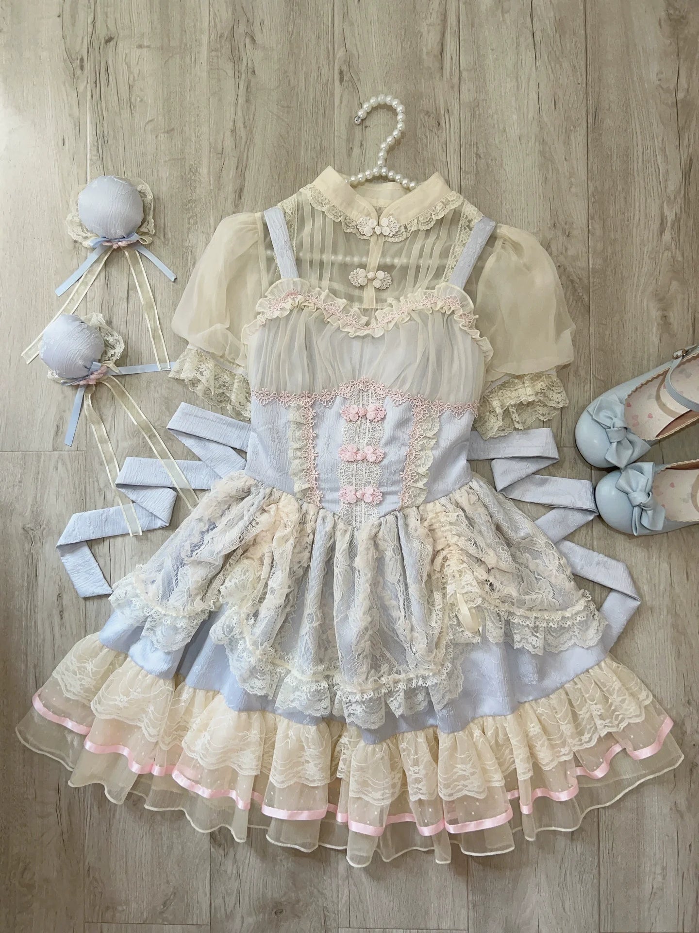 Hua Ji Fu Lei - Qi Lolita JSK Dress and Ballet Innerwear Set - image 24