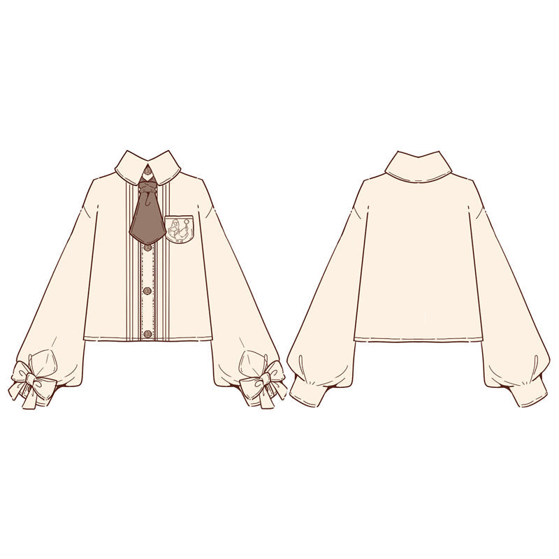 Famous Detective Goose - Ouji Lolita Shorts Set, Pockets - image 15